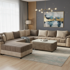 light brown and ivory