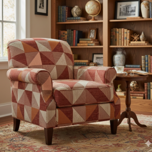 orange and rust printed